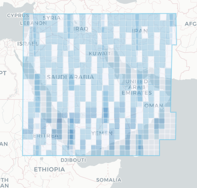 Sentinel-2 data extent