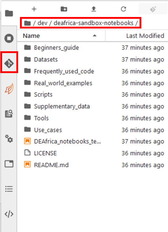 Select the Git menu.