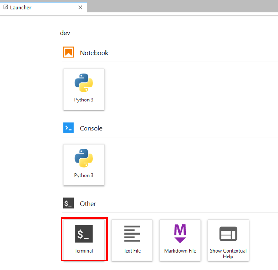 The DE Africa Sandbox Jupyterlab launcher.