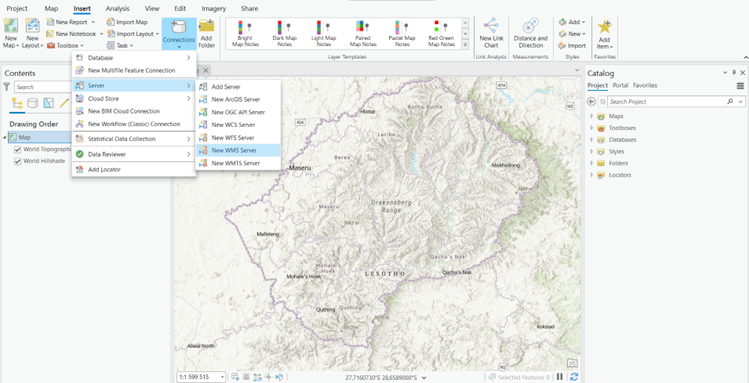 ArcGIS - Add WMS server
