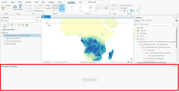 ArcGIS - Empty Animation Timeline