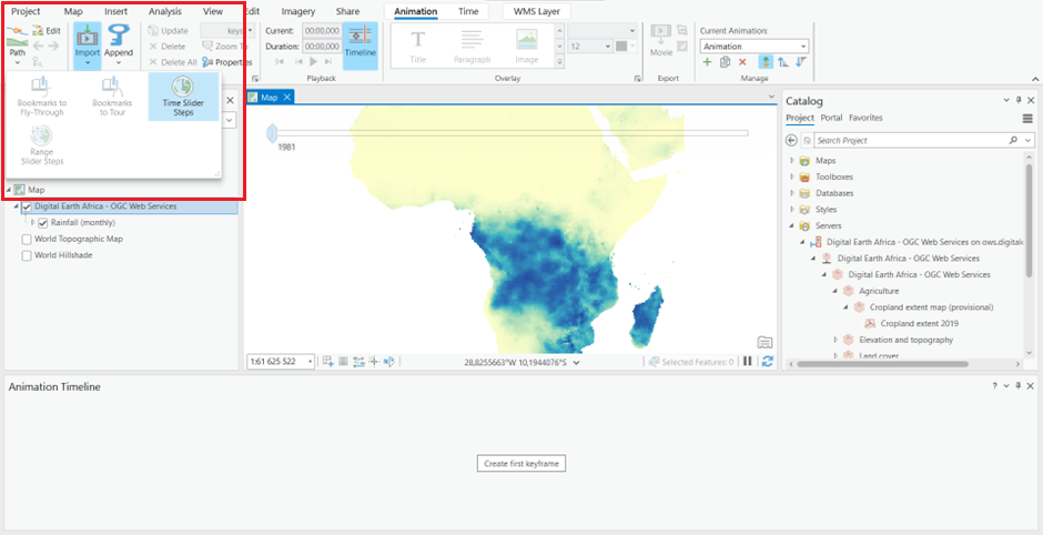 ArcGIS - Time slider Steps