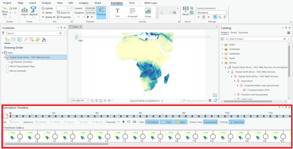 ArcGIS - Animation timeline population