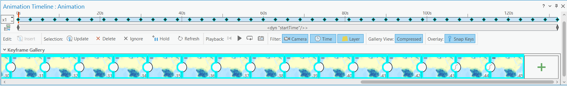 ArcGIS - keyframe gallery selection