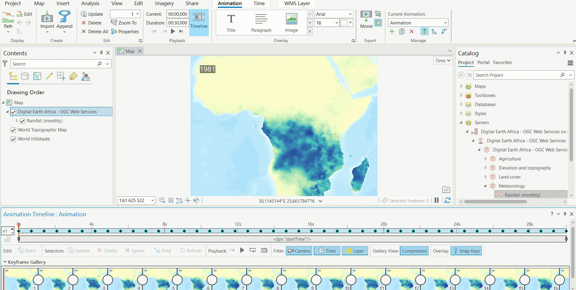 ArcGIS - play animation