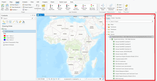 ArcGIS - WCS to catalog