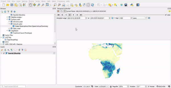 QGIS - Play Animation