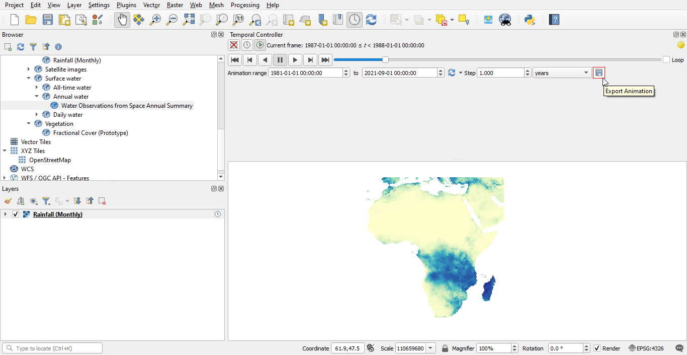 QGIS - Export Animation