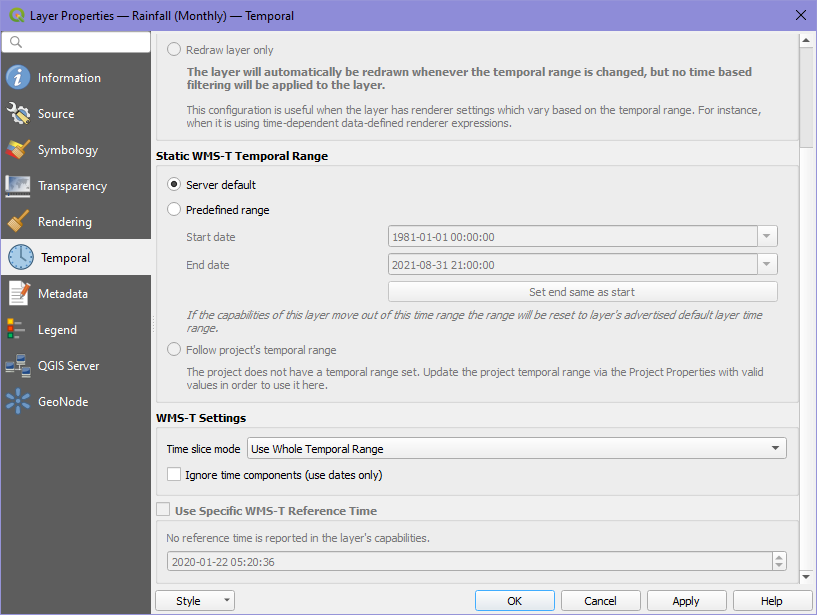 QGIS - Disable Dynamic Temporal Control