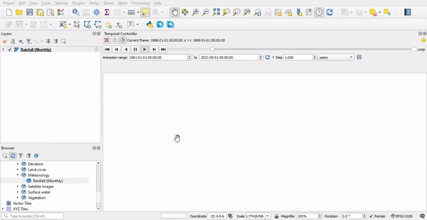 QGIS - Rewind Animation